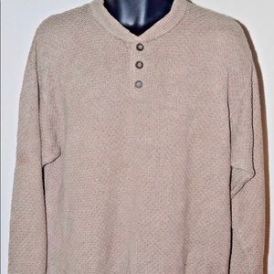 Woolrich Men's Large Pullover Button Sweater